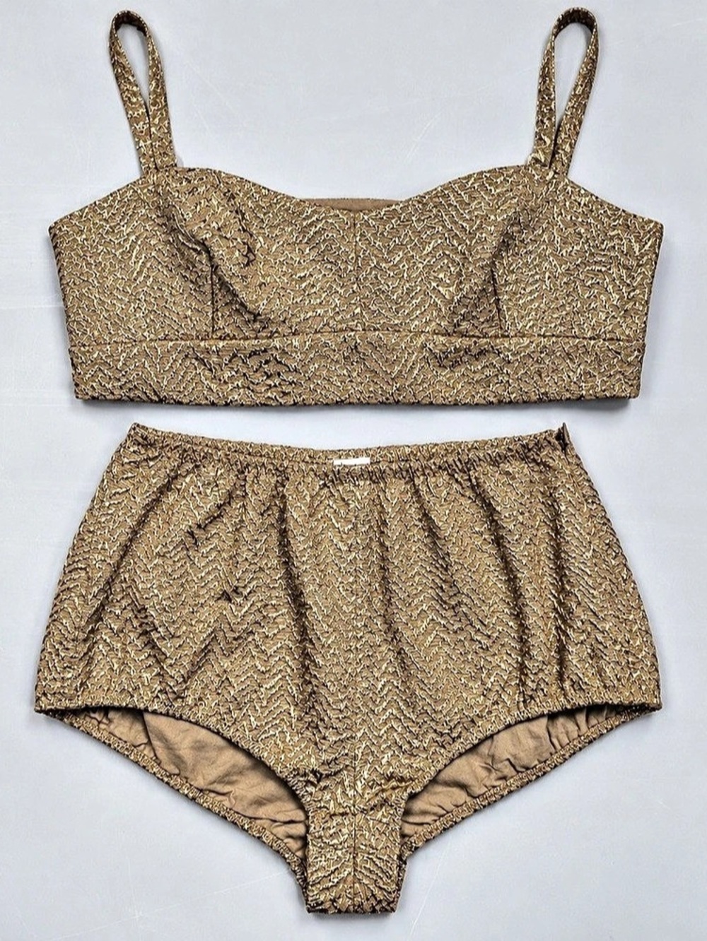 Red Valentino Gold brocade set